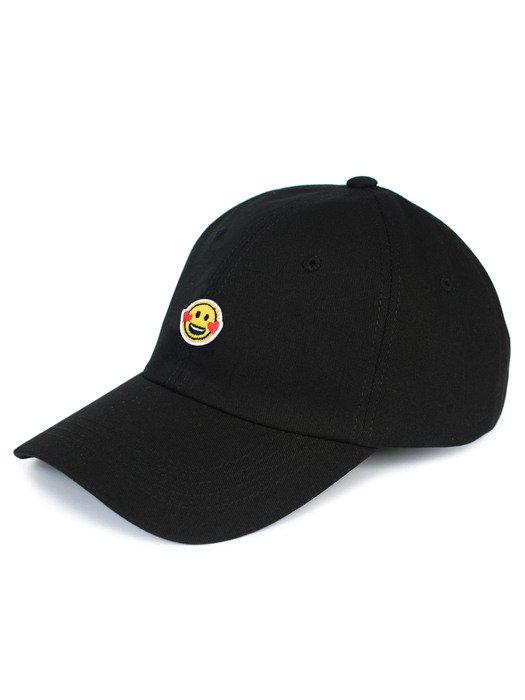 스마일 자수 와펜 볼캡 모자 (6color)