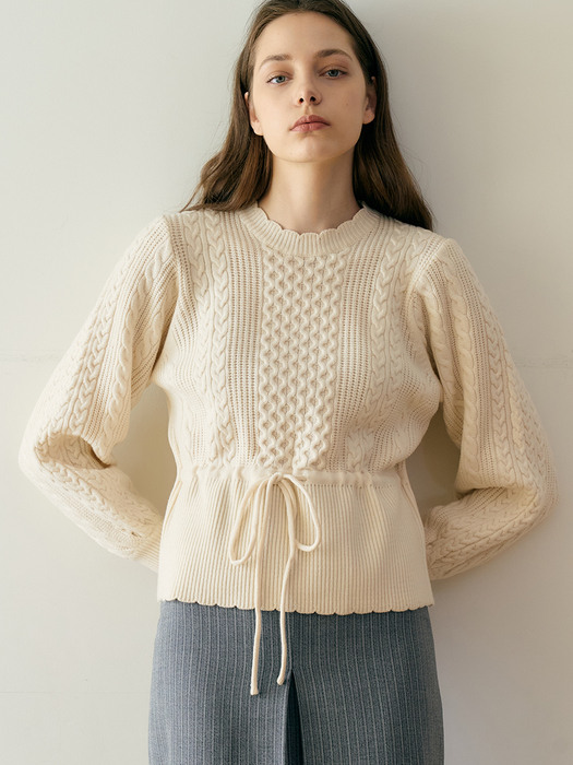 monts 1345 twisted string knit (cream)