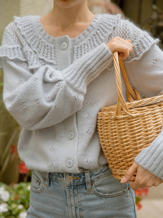 ROLA cable knit_sky