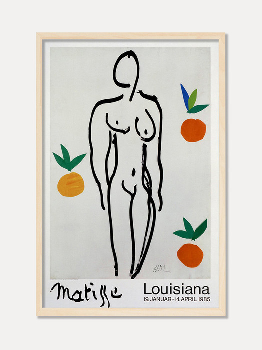 [앙리 마티스] MATISSE - MODEL AND ORANGES 1953 (액자포함) 82 x 124 cm액자포함) 59.4 x 84.1cm