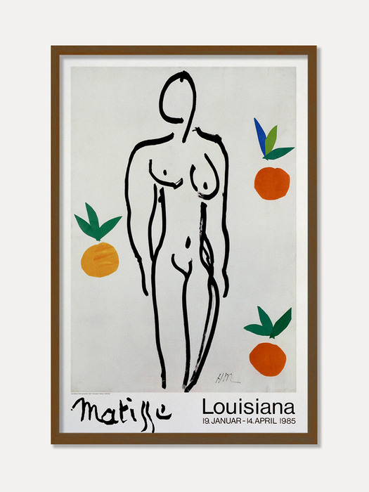 [앙리 마티스] MATISSE - MODEL AND ORANGES 1953 (액자포함) 82 x 124 cm액자포함) 59.4 x 84.1cm