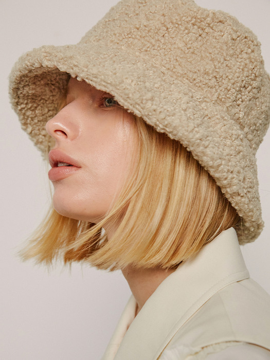 [단독]CLASSIC BUCKET HAT_SNOW BEIGE