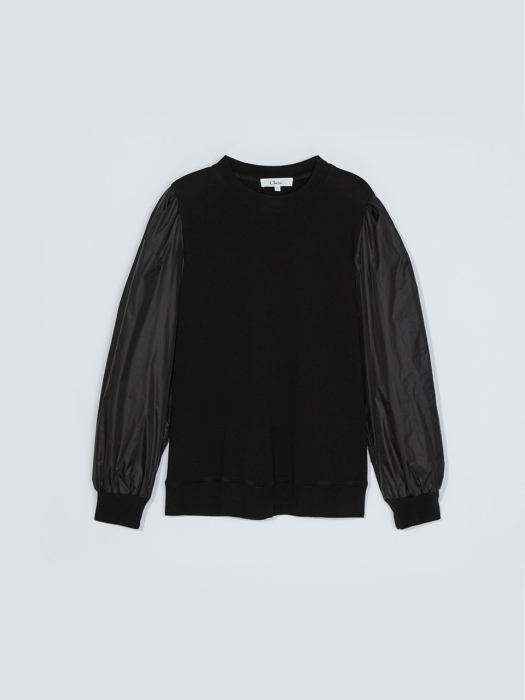 Puff sleeve sweatshirt_black