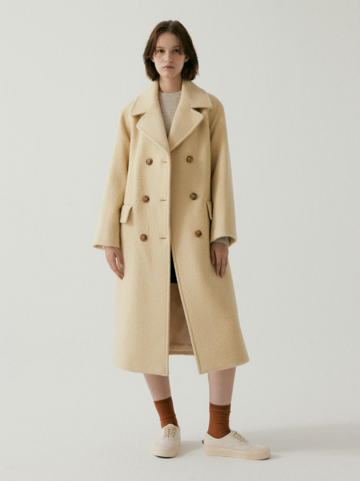[jsny x kimmi] Boucle Double Coat BUTTER YELLOW (JYCO1D907Y1)