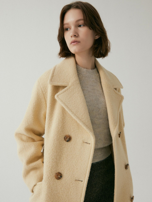 [jsny x kimmi] Boucle Double Coat BUTTER YELLOW (JYCO1D907Y1)