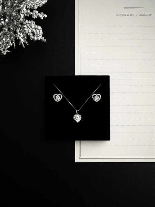 [Silver925] Moika Heart Necklace (#silver#gold)