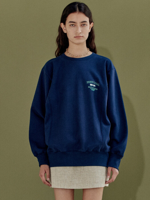 ENOR OVERFIT SWEATSHIRT - NAVY