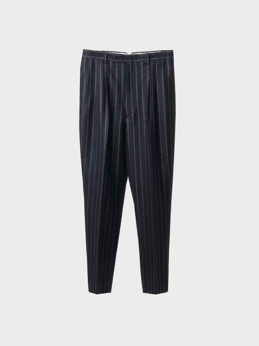 Pinstriped Wool-Silk Trousers(UNISEX)_UTH-SP22  