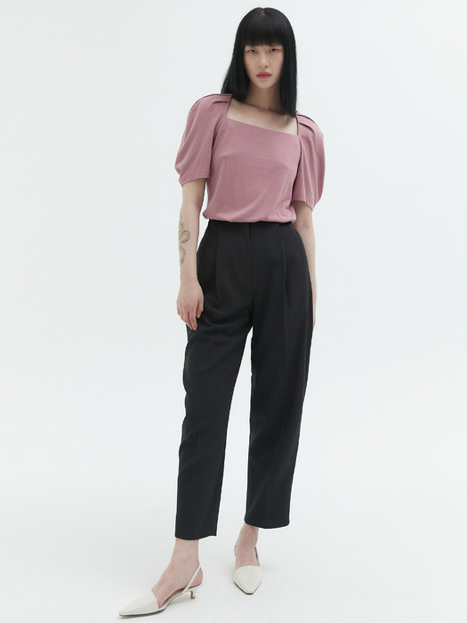 SQUARE NECK T-SHIRT_PINK