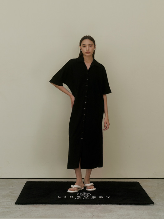 TERRY ROBE ONE-PICE [BLACK]