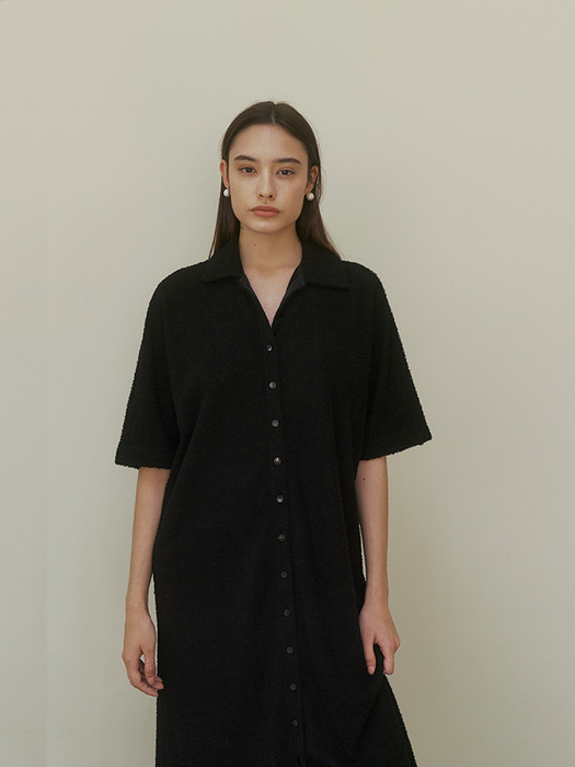 TERRY ROBE ONE-PICE [BLACK]