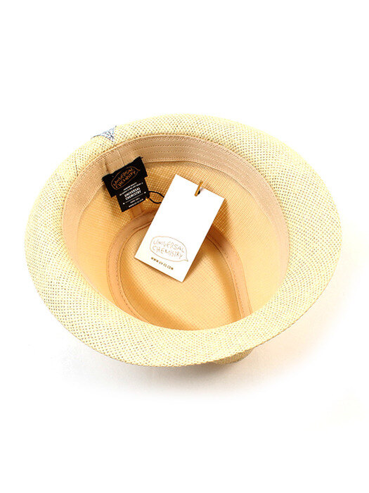 BU Summer Simple Beige Fedora 파나마햇