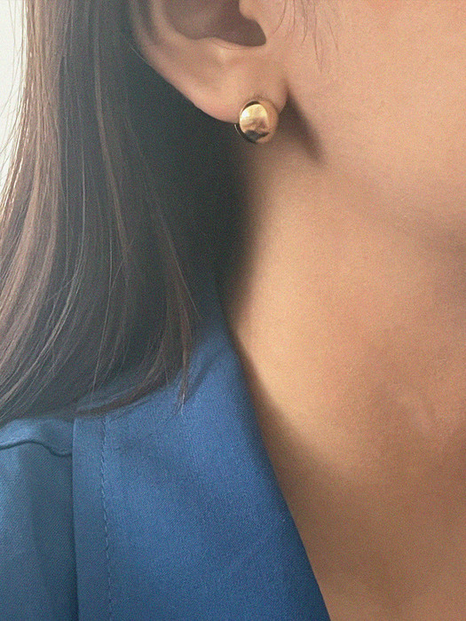 silver925 10mm ball earring