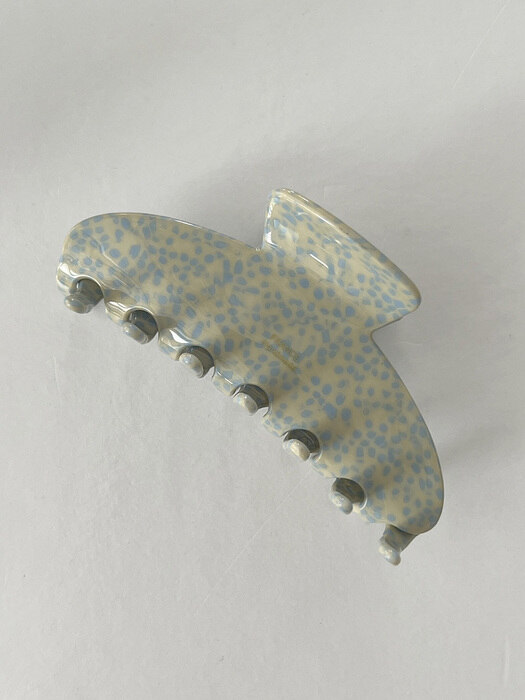 Blue dalmatian hair-clip