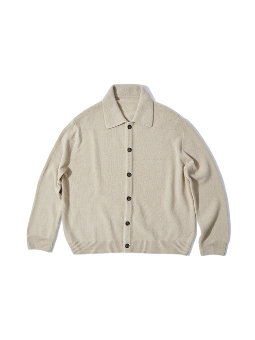 [x WhateverWeWant]Knitted Shirt Cardigan (2 colors)