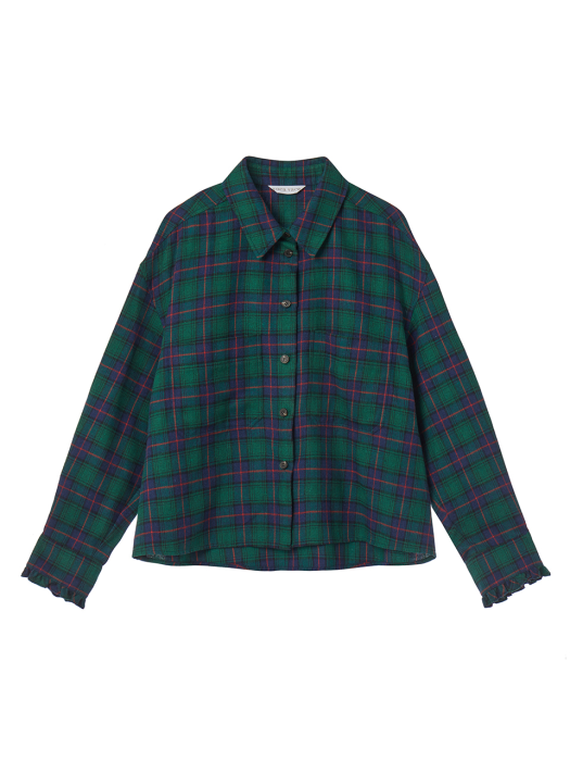 Vintage Check Shirt_Green VC2299BL002M