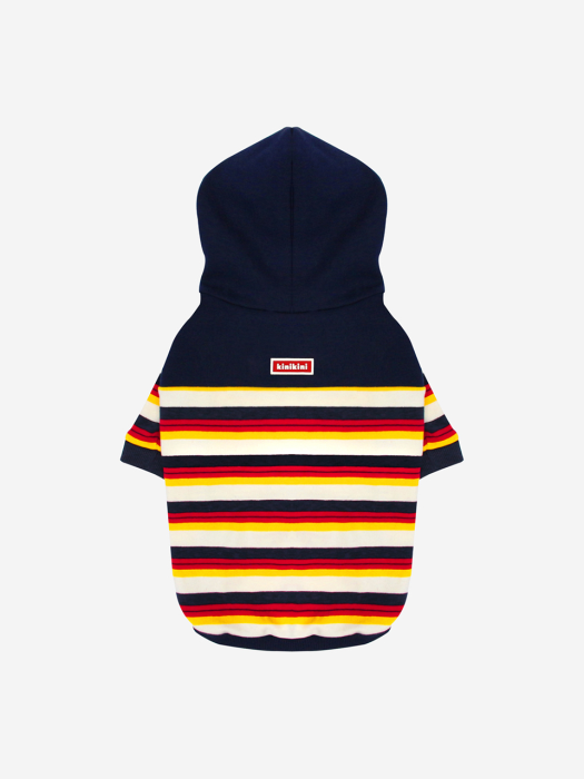 STRIPE ANORAK HOODIE-IVORY/NAVY(아노락)