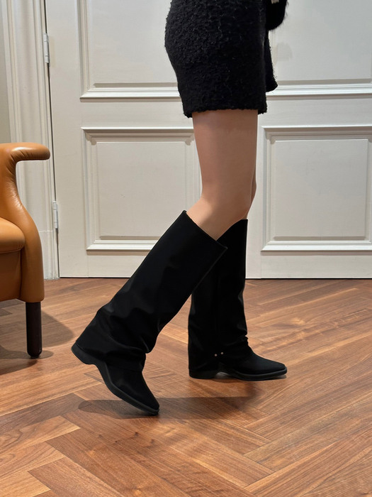 Hill Leg Warmer Long Boots black