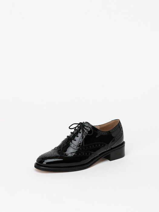 Proja Lace-up Oxford Loafers in Black Patent