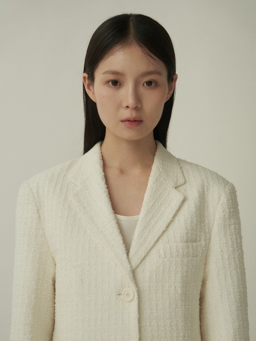 Blume Tweed Jacket [Ivory]