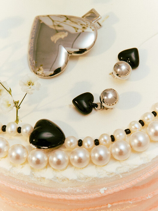 Pearl n Beads Heart Necklace_VH2313NE006B