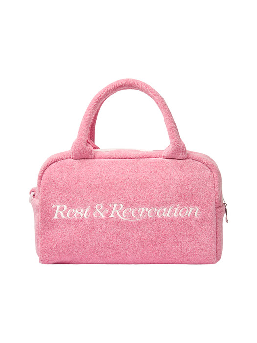 RR LOGO TERRY TOTE BAG - PINK