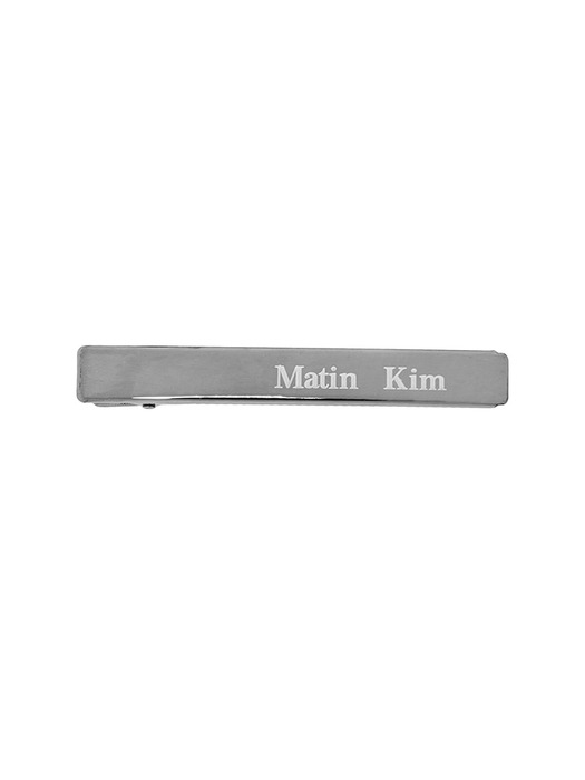 MATIN LETTERING HAIR STYLING CLIPS SET IN SILVER