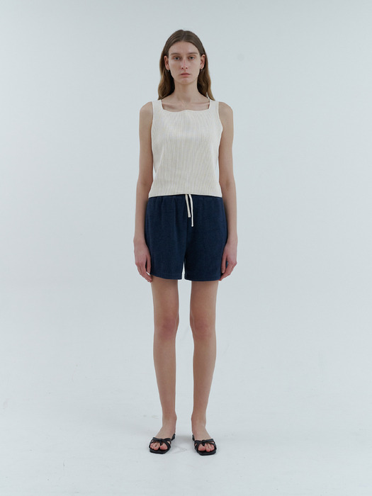 [스텝어라운드]Terry half pants_NAVY [W CONCEPT]