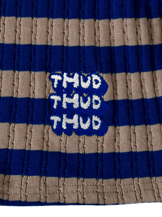 THUD3 SHORT SLEEVE CROP TEE (BLUE)