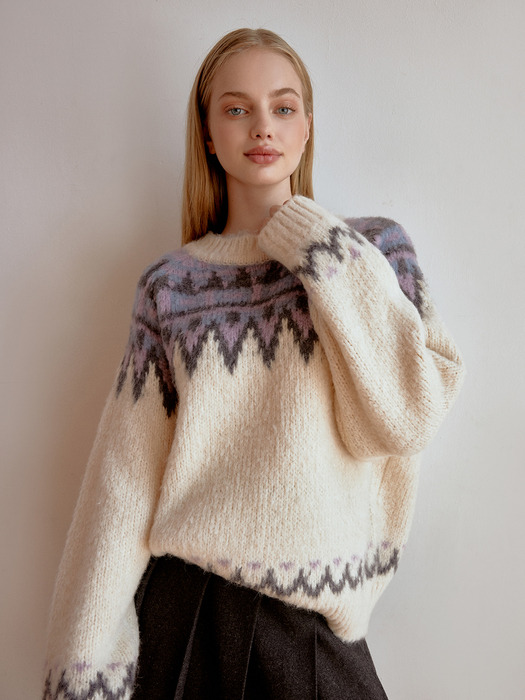 Ber nordic wool knit (cream)