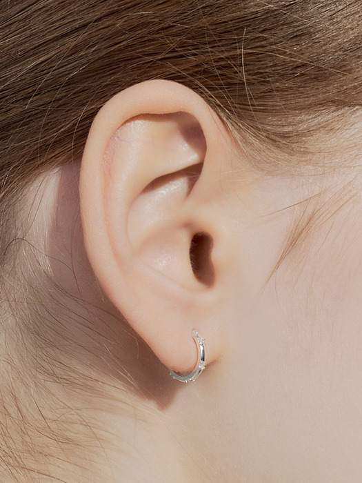 frosty cubic earring