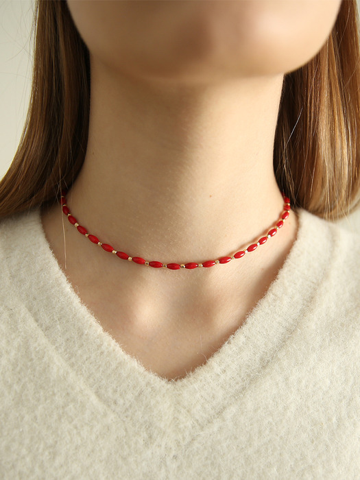 coral necklace