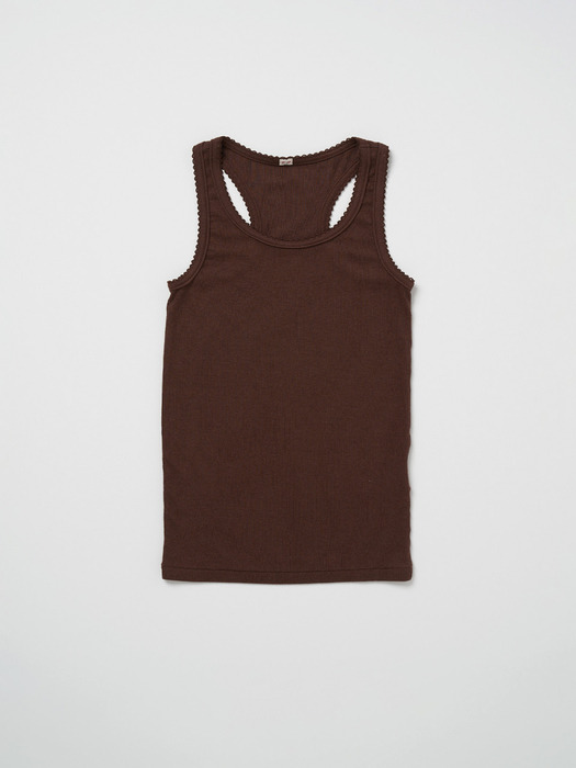 Via Simple lace sleeveless (Brown)