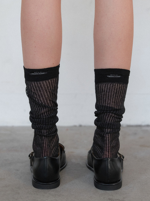 [단독] see-through knee socks