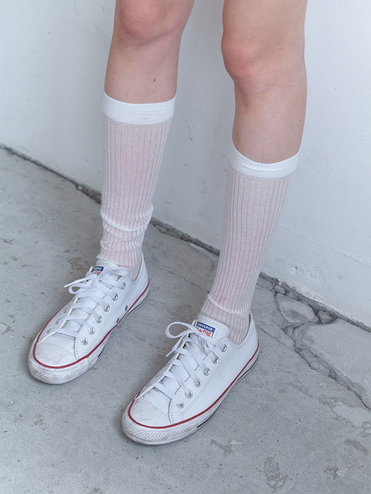 [단독] see-through knee socks