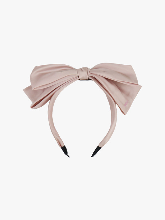 TIERED RIBBON HAIR BAND_PINK