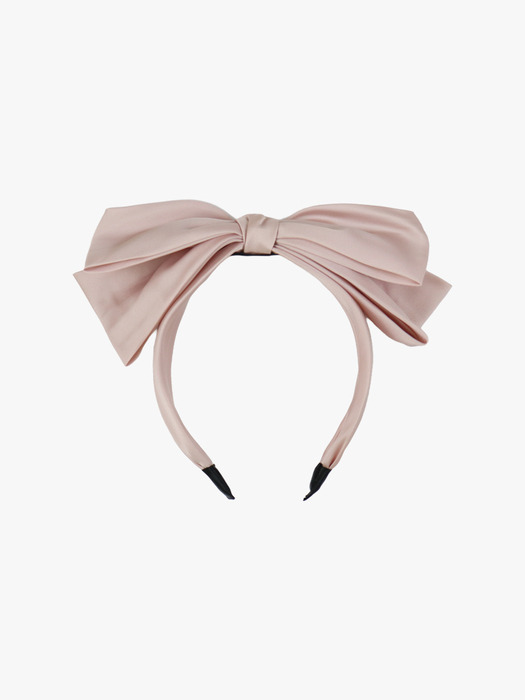 TIERED RIBBON HAIR BAND_PINK