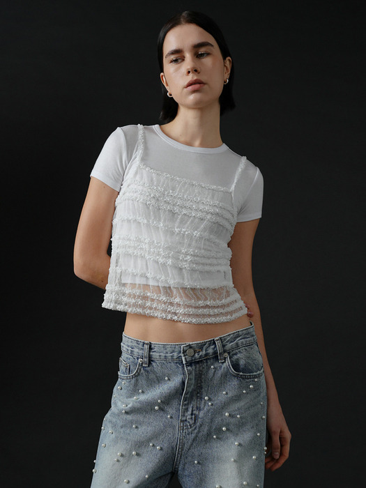 CO CROP LACE SLEEVELESS TOP_WHITE