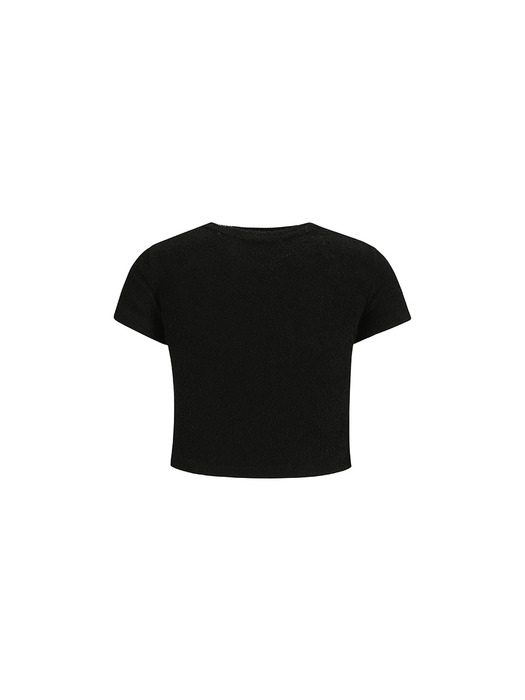 Y-EMBROIDERE CROPPED TOP_BLACK