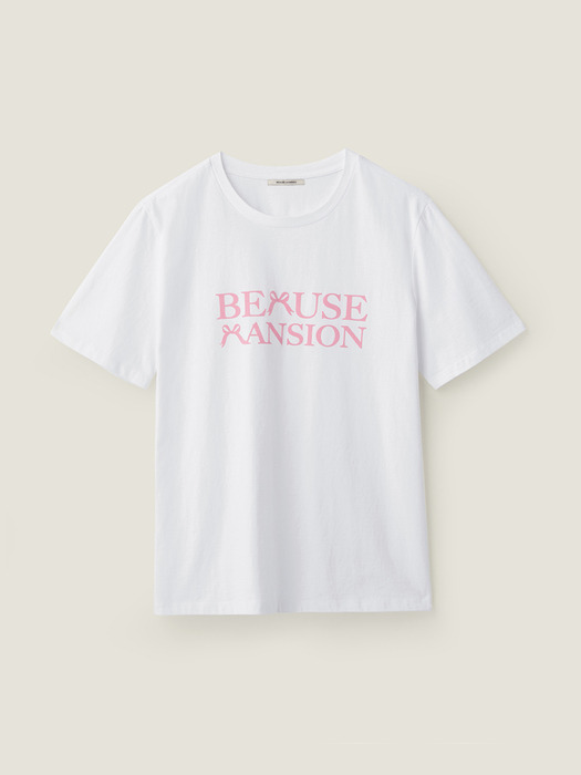 Bemuse flocking t shirt - White