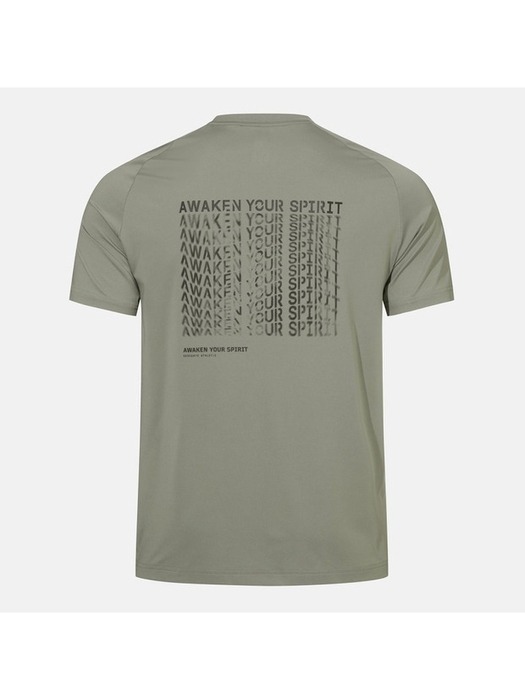 [데상트 공식] 레귤러핏 백그래픽 반팔 티셔츠 SP221TTS44