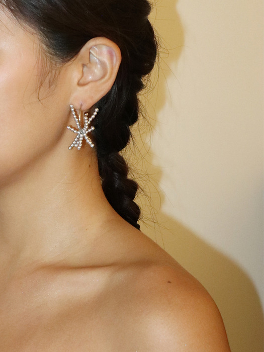 Signature silver motif Earrings(mini)│시그니처 실버 모티브 귀걸이(미니)