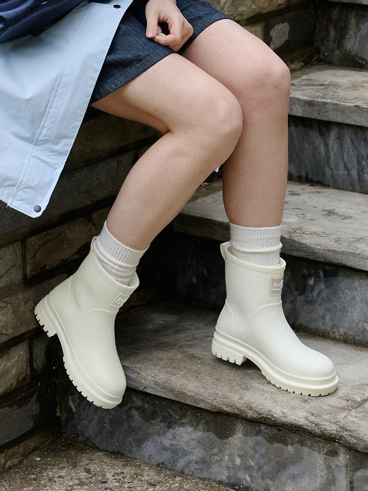 레인부츠 RE-RAIN BOOTS IVORY