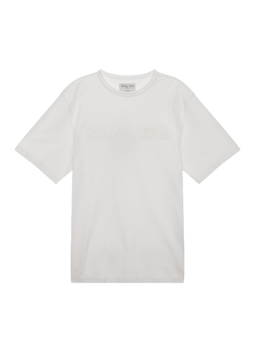 MATIN REVERSE PATCH LOGO TOP IN WHITE