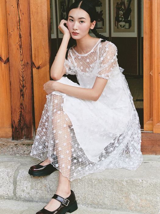 가니송]Bridal Twinkle Fairy Dress_white