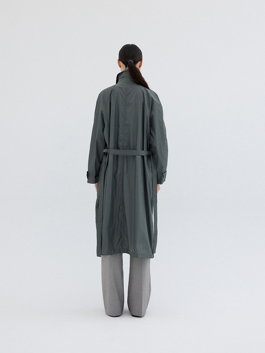 LIGHT WEIGHT TRENCH COAT_KHAKI GREY