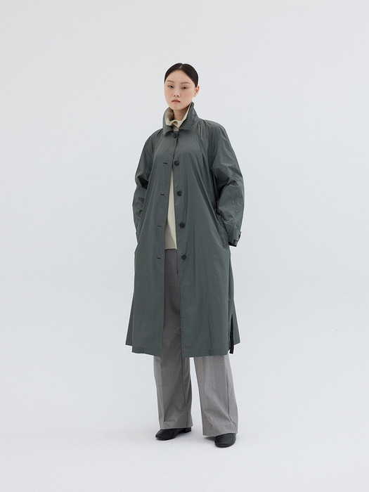 LIGHT WEIGHT TRENCH COAT_KHAKI GREY