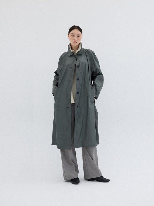 LIGHT WEIGHT TRENCH COAT_KHAKI GREY