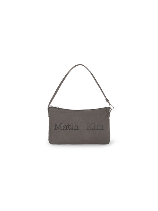 MATIN CRACKED LOGO ECOBAG IN CHARCOAL