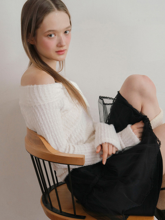 Volume Tulle Skirt_Black